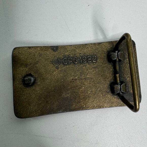 Vintage Kenner Fast 111's One of a Kind License Plates! 1982 Belt Buckle Brass - Picture 2 of 4